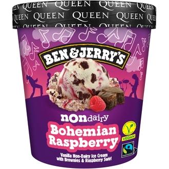 Ben & Jerry's  Non-Dairy Bohemian Raspberry Jäätelö  465ML/401G kalorit ja ravintosisältö