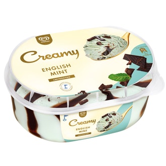 Ingman Creamy 850ml English Mint laktoositon kalorit ja ravintosisältö