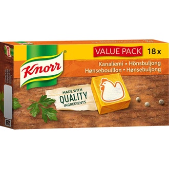 Knorr kanaliemikuutio 18x10g kalorit ja ravintosisältö