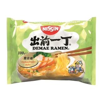Nissin 100g Demae Ramen kananmakuinen nuudeli kalorit ja ravintosisältö