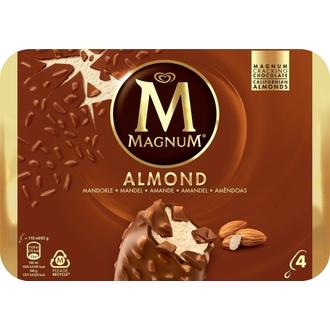 Magnum Monipakkaus Almond 440Ml kalorit ja ravintosisältö