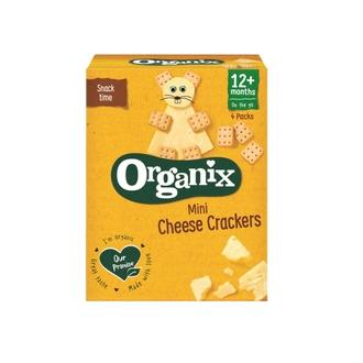 Organix Mini Cheese Crackers 80G , Juustonmakuiset Luomukeksit Alkaen 12Kk kalorit ja ravintosisältö