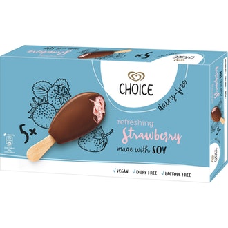 Choice 5x37g mansikka kalorit ja ravintosisältö