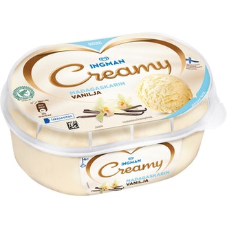Ingman Creamy 850ml Vanilja laktoositon kalorit ja ravintosisältö