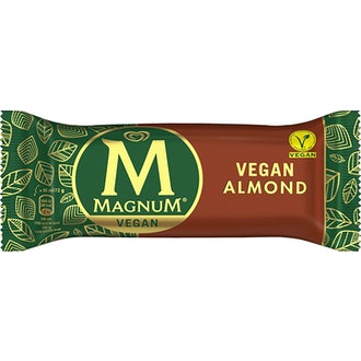 Magnum Vegan Almond Jäätelö 90ml/72g kalorit ja ravintosisältö - 276 kcal