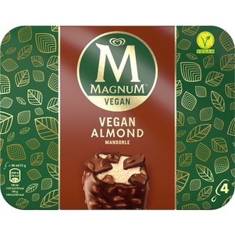 Magnum Vegan 4x71g Almond kalorit ja ravintosisältö