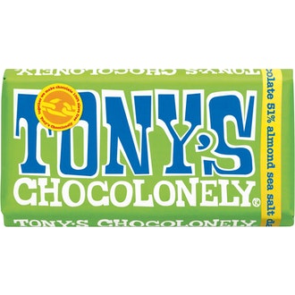 Tony's 180g Dark Almond Sea Salt kalorit ja ravintosisältö