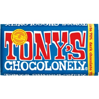 Tony's Chocolonely 180g Dark 70% kalorit ja ravintosisältö - 559 kcal