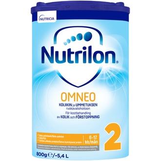 Nutrilon Omneo 2 800 G, Kliininen Ravintovalmistejauhe Imeväisikäiselle, 6-12Kk. kalorit ja ravintosisältö