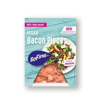 SoFine Bacon pieces esikypsytetyt vegaaniset suikaleet 100g kalorit ja ravintosisältö
