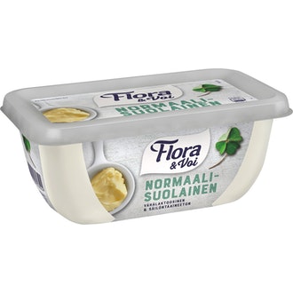 Flora & Voi 400g normaalisuolainen kalorit ja ravintosisältö