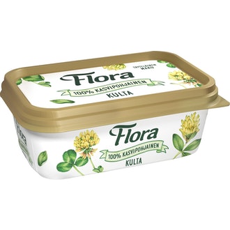 Flora 100% kasvipohjainen Kulta 400g kalorit ja ravintosisältö - 698 kcal