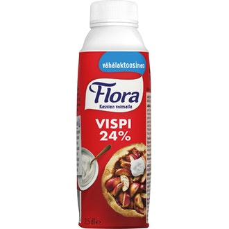 Flora Vispi 24% Vähälaktoosinen 2,5 dl kalorit ja ravintosisältö
