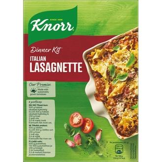 Knorr Lasagnette Ateria-aines 270 g 3–4 annosta kalorit ja ravintosisältö - 137 kcal