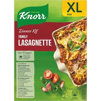 Knorr Family Lasagnette ateria-aines 335 g kalorit ja ravintosisältö
