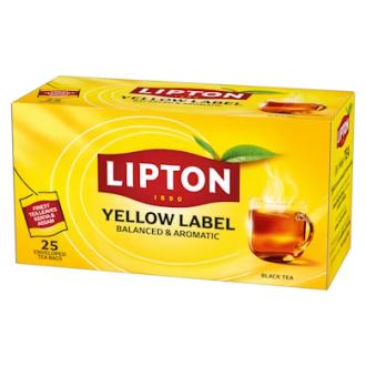 Lipton Yellow Label 25pss musta tee kalorit ja ravintosisältö - 4 kcal