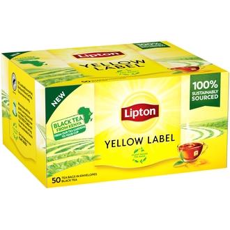 Lipton Musta tee Yellow Label 100g 50p kalorit ja ravintosisältö
