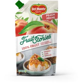 Del Monte Fruit stories Hedelmävalmiste 250g Persikka kalorit ja ravintosisältö - 102 kcal