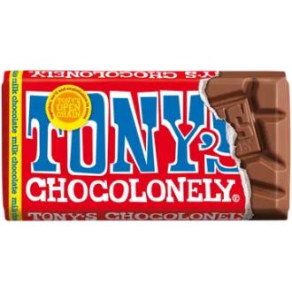 Tony's Chocolonely Maitosuklaa 90g kalorit ja ravintosisältö - 543 kcal