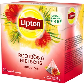 Lipton tee 20pss/40g Rooibos & Hibiscus kalorit ja ravintosisältö - 4 kcal