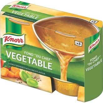 Knorr Kasvisannosfondi Fond "du Chef" Käyttövalmis 8x28g kalorit ja ravintosisältö - 7 kcal