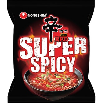 Nongshim Pikanuudeli Super Spicy Shin Red 120g kalorit ja ravintosisältö - 426 kcal