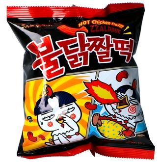 Samyang Hot Chicken Flavour Zzaldduk snack 120g kalorit ja ravintosisältö