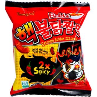 Samyang Zzaldduk Extreme Buldak snack 80g kalorit ja ravintosisältö - 433 kcal