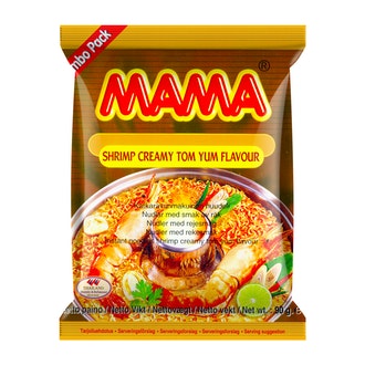 Mama Katkaravunmakuinen nuudeli creamy tom yum 90g kalorit ja ravintosisältö