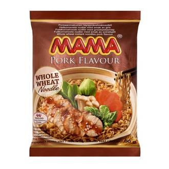 Mama Itämainen porsaanlihanmakuinen täysjyvänuudeli 60g kalorit ja ravintosisältö
