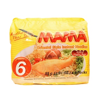 Mama 6-pack Kananmakuinen nuudeli 6x55g kalorit ja ravintosisältö - 62 kcal