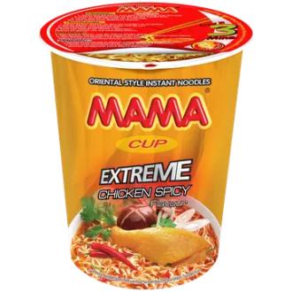 Mama Cup Itämainen tulinen kananmakuinen kuppinuudeli 70g kalorit ja ravintosisältö - 91 kcal