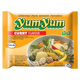 Yum Yum Currynmakuinen nuudeli 60g kalorit ja ravintosisältö