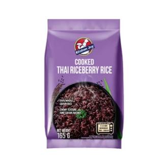 Kitchen Joy keitetty Thai Riceberry riisi 165g pakaste