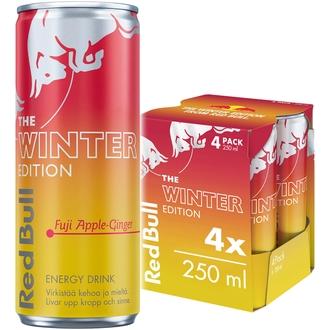 Red Bull Winter Edition 4 pack - 4 x 0,25l kalorit ja ravintosisältö