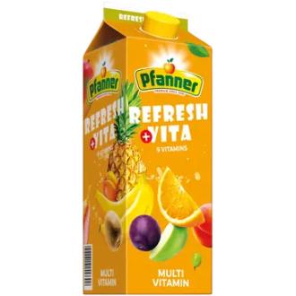 Pfanner Refresh+Vita Multivitamin Monihedelmäjuoma 2 l kalorit ja ravintosisältö - 35 kcal