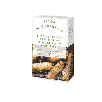 Linda McCartney's Vegetarian Red Onion&Rosemary Sausages 6kpl/270g pakaste kalorit ja ravintosisältö - 143 kcal