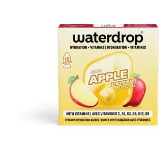 Waterdrop Microdrink Omenan makuinen porekuutio 12x2,1g kalorit ja ravintosisältö - 1 kcal