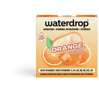 Waterdrop Microdrink Appelsiinin makuinen porekuutio 12x2,1g kalorit ja ravintosisältö - 1 kcal