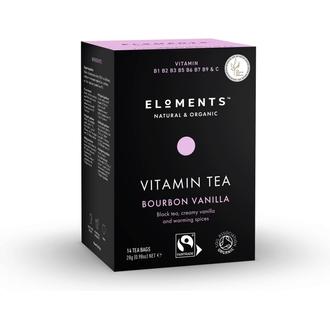 Reilun Kaupan Eloments Bourbon Vanilla Luomuvitamiinitee 14 Pss kalorit ja ravintosisältö - 1 kcal